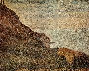 Georges Seurat The Landscape of Port en bessin France oil painting artist